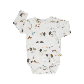 Red Caribou Long Sleeve Onesies