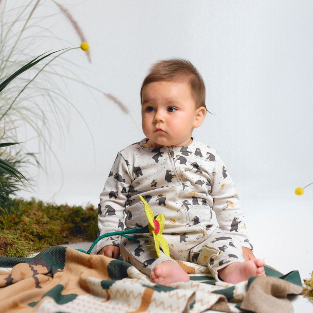 Zippered Baby Pajamas