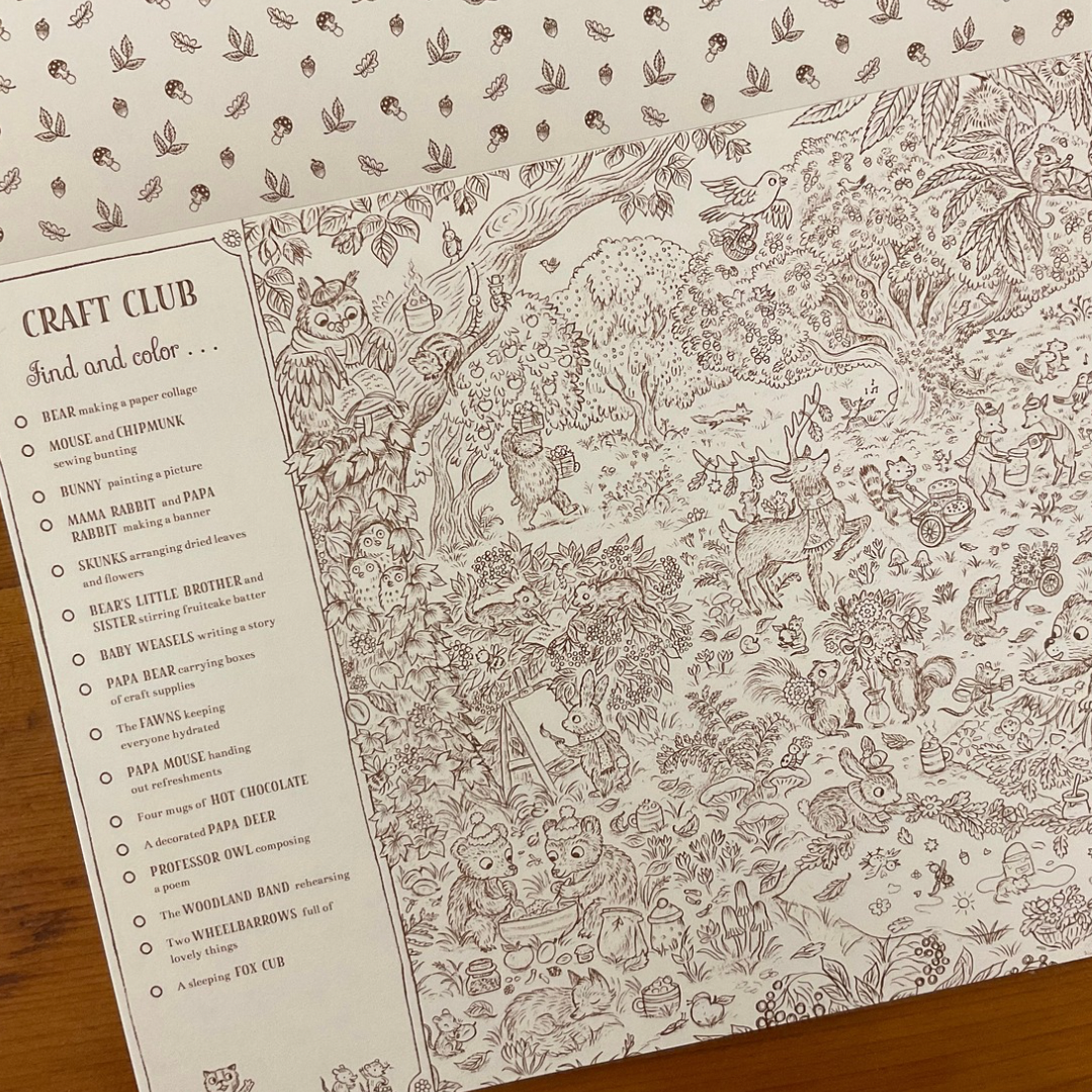 Brown Bear Wood: A Search & Find Coloring Book