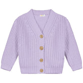 Lilac Chunky Knitted Cardigan