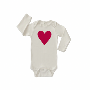 Long Sleeve Heart Onesie