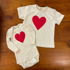 Long Sleeve Heart Onesie