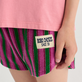 Striped Terry Cloth Shorts