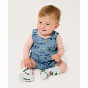 Pickles the Dog Denim Romper