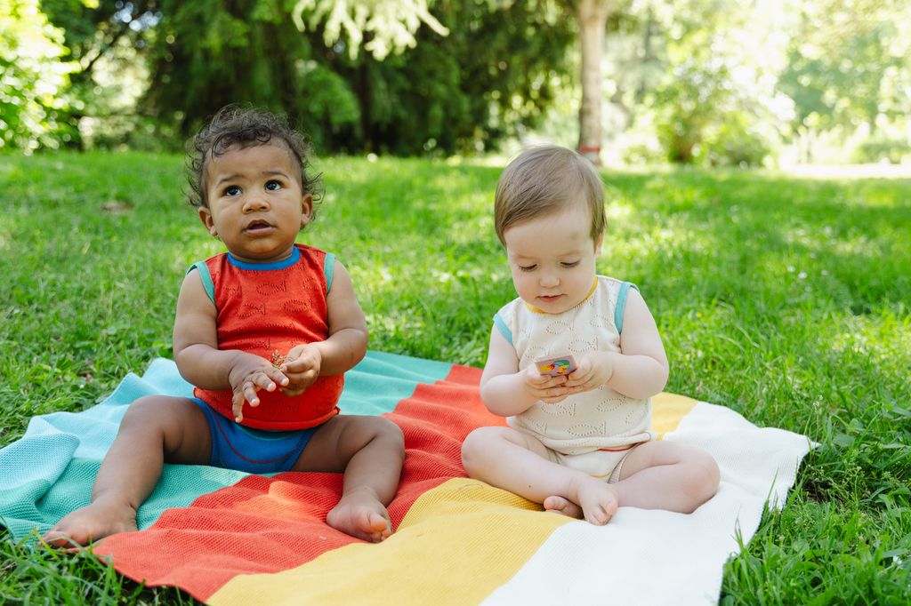 Blue Striped Baby Bloomers