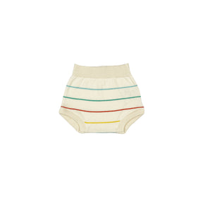 Creme Striped Baby Bloomers