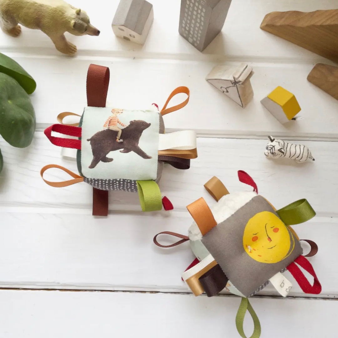 Handmade Baby Tag + Rattle Blocks