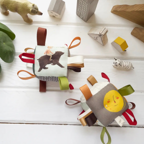 Handmade Baby Tag + Rattle Blocks