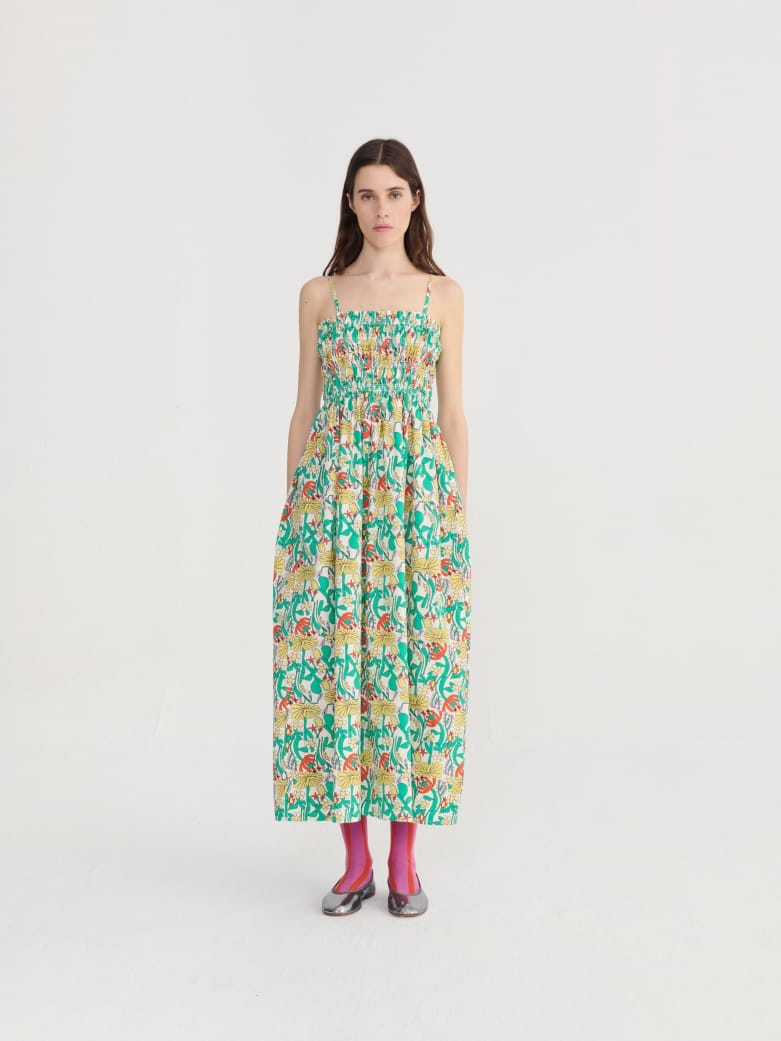 Herbalist Smocked Sundress