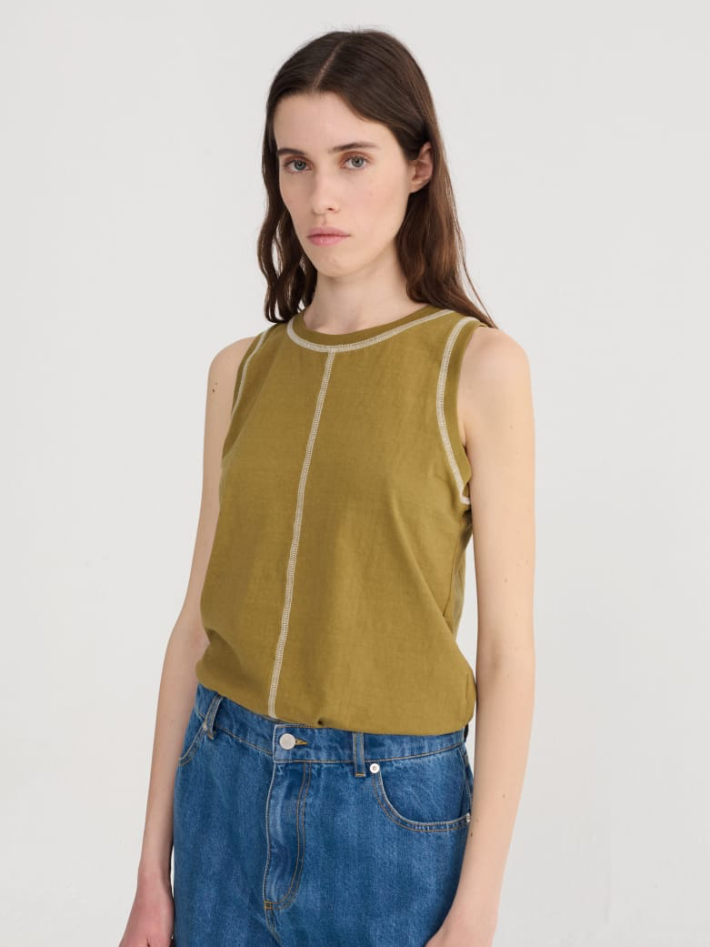 Slub Cotton Tank Top