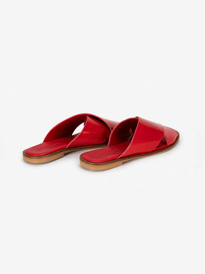 Patent Leather Cross Sandal