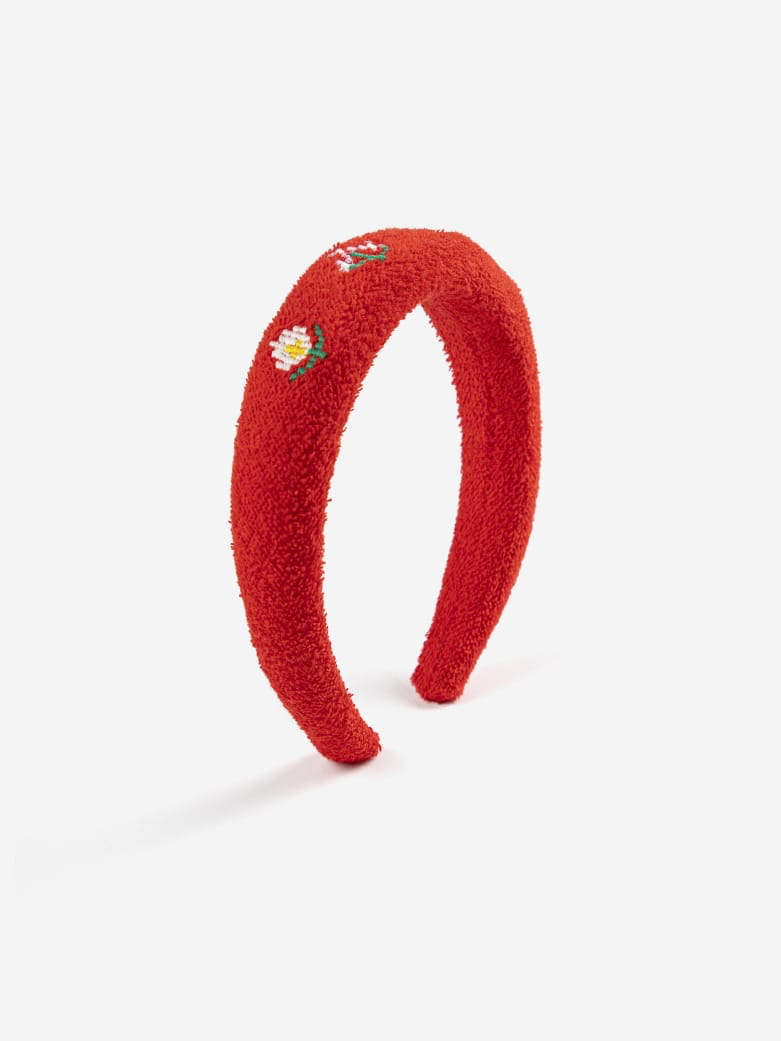 Pixel Daisies Terry Cloth Headband