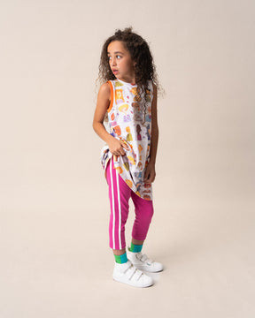 3/4 Length Magenta Leggings