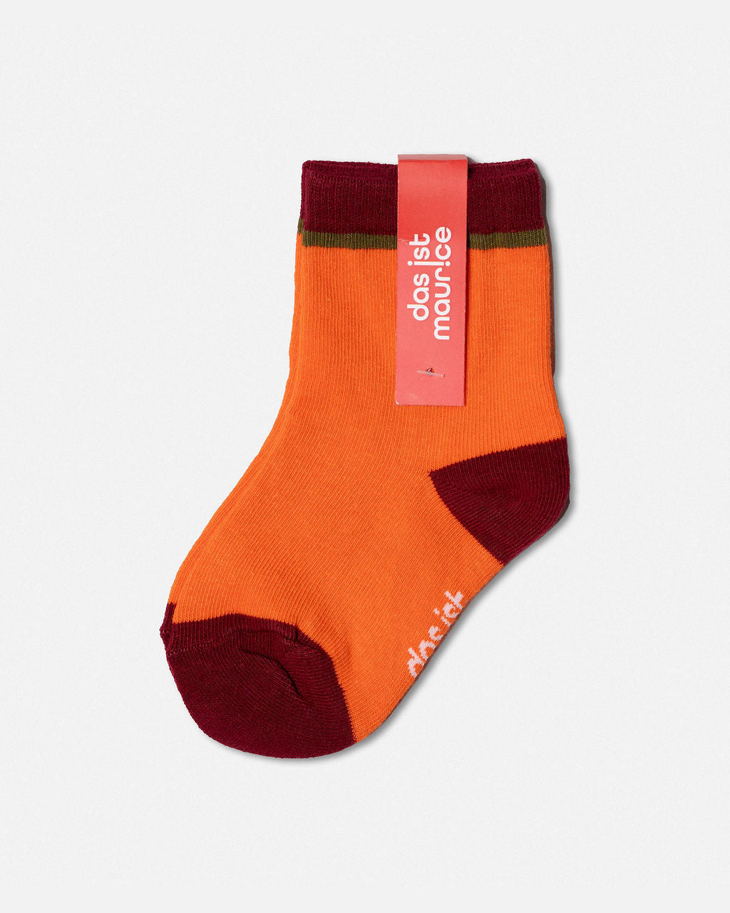 Orange + Maroon Socks