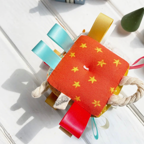 Handmade Baby Tag + Rattle Blocks