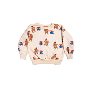 French Terry Sweatshirt - All Over Tiger the Postie