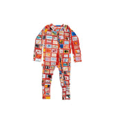 Zippered Growsuit - Stamps