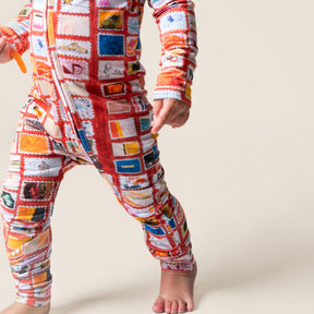 Zippered Growsuit - Stamps