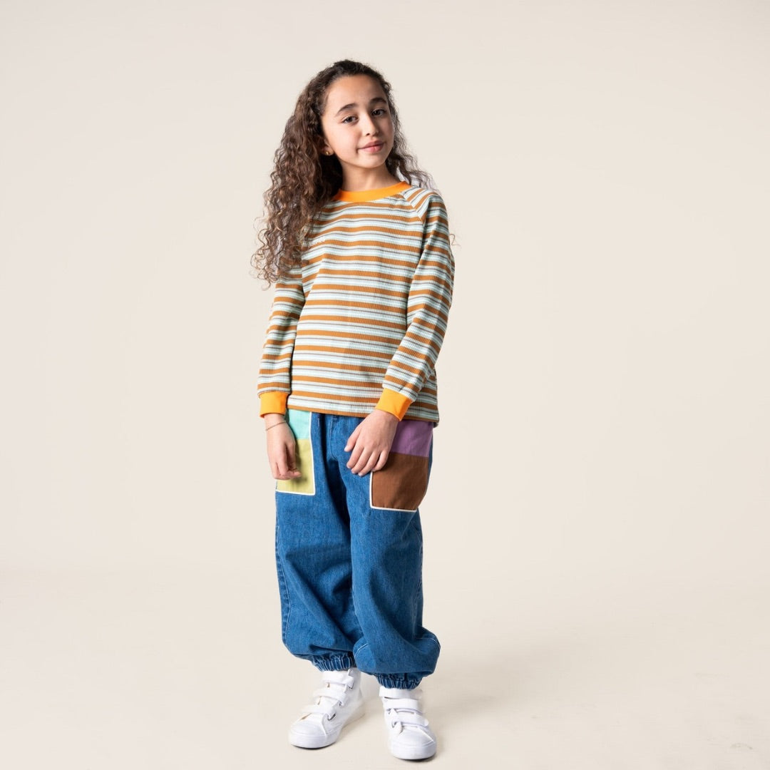 Striped Raglan Long Sleeve T-Shirt
