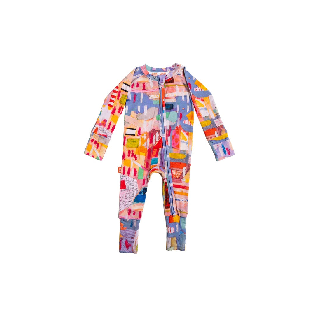 Zippered Growsuit - September Rain