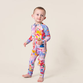 Zippered Growsuit - September Rain
