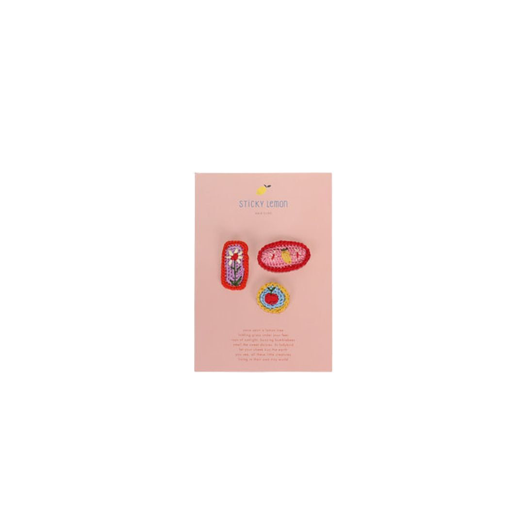 Sticky Lemon Hair Clips