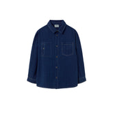 Herringbone Twill Denim Shirt