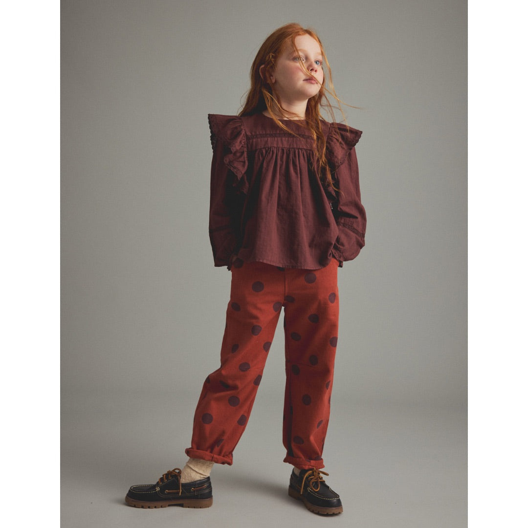 Polka Dot Twill Pants