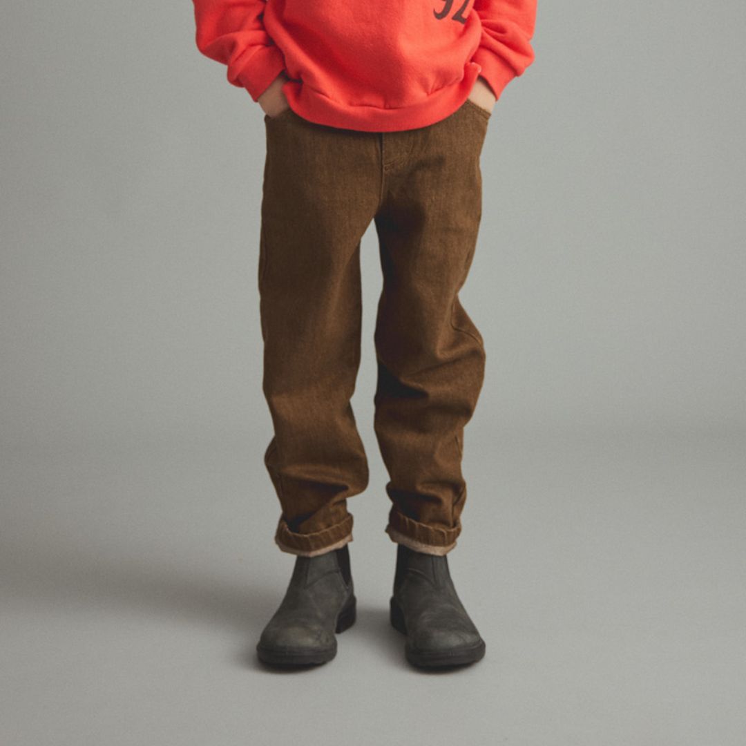 Washed Color Denim Pants