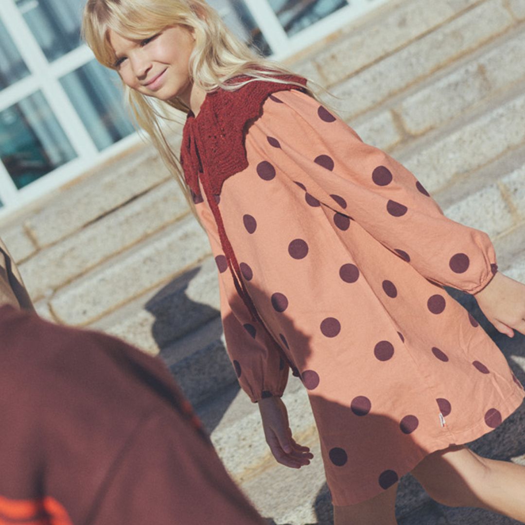 Polka Dot Flannel Dress