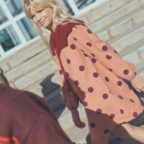 Polka Dot Flannel Dress
