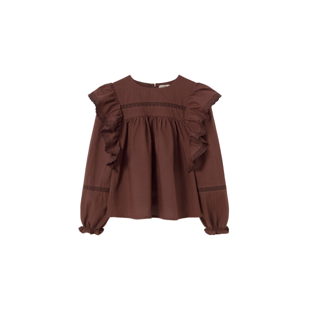 Jacquard Voile Blouse