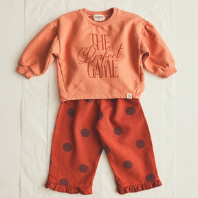 Polka Dot Twill Baby Pants