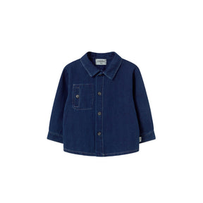 Herringbone Twill Denim Baby Shirt