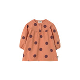 Polka Dot Flannel Baby Dress