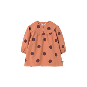 Polka Dot Flannel Baby Dress