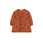 Cross Stitch Floral Flannel Baby Dress