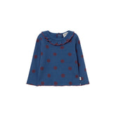 Brushed Polka Dot Rib Baby Top