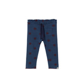 Brushed Polka Dot Rib Baby Leggings
