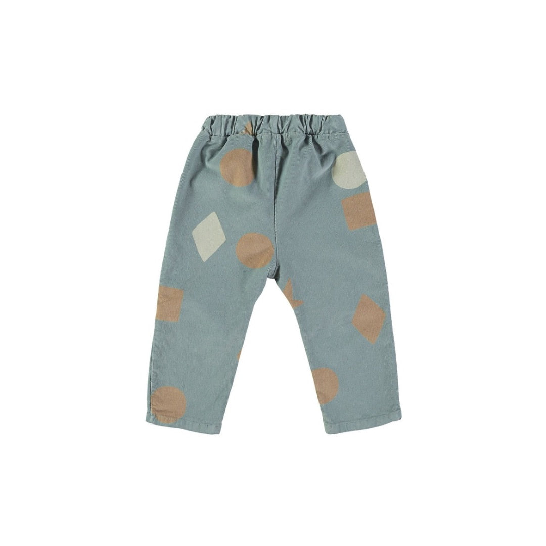 Dusty Blue Circus Corduroy Pants