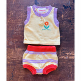 Knit Flower Baby Set 1M
