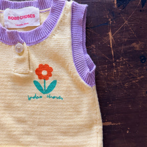 Knit Flower Baby Set 1M