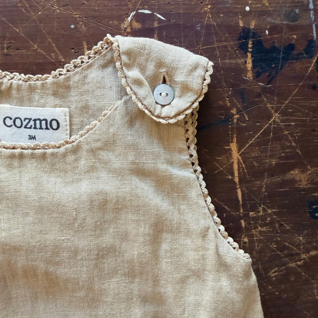 Linen Baby Romper 3M