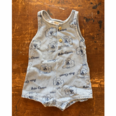 Pickles The Dog Denim Romper 6M