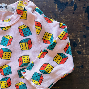 Dice Long Sleeve Baby T-Shirt 3M