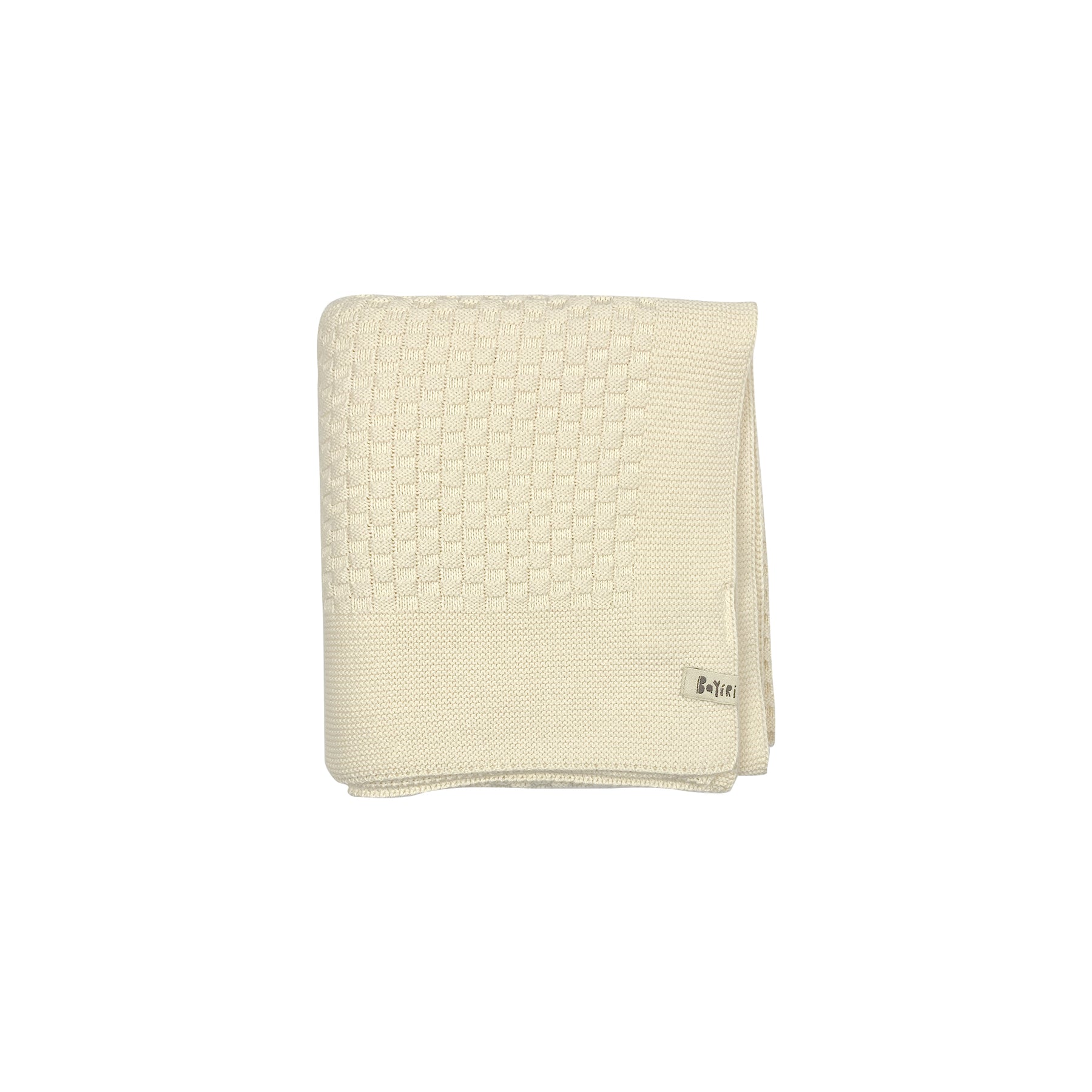 Knit Basketweave Baby Blanket