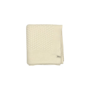 Knit Basketweave Baby Blanket