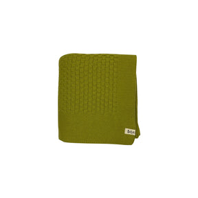 Knit Basketweave Baby Blanket