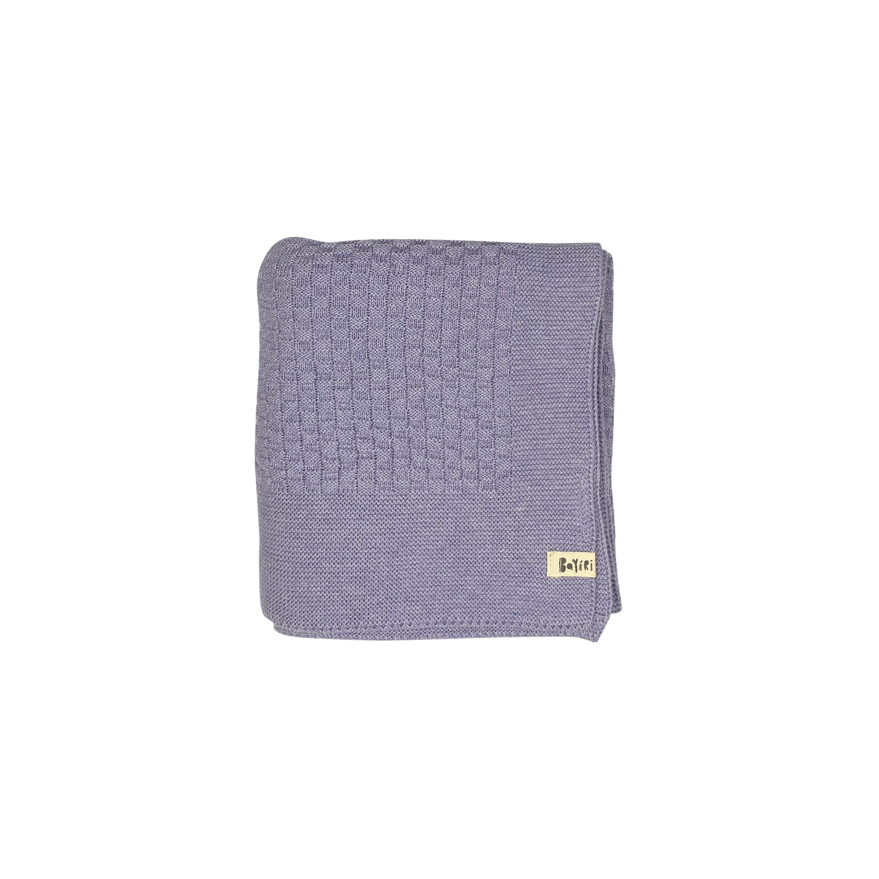 Knit Basketweave Baby Blanket