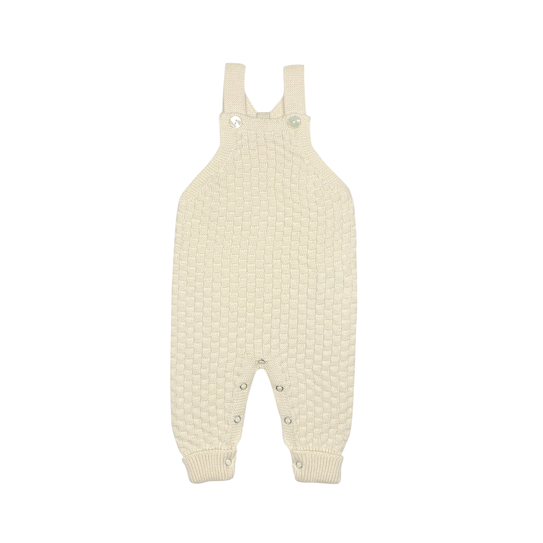Knit Basketweave Overalls